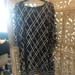 Black and white dress